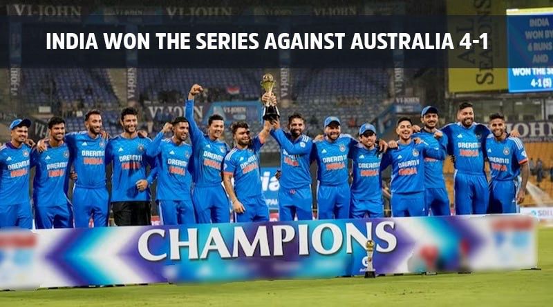 India won the series against Australia 4-1