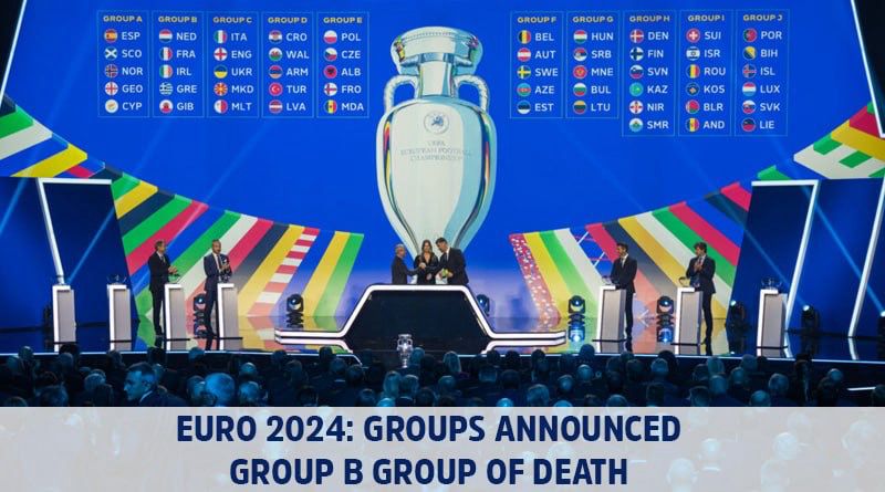 Euro 2024: Groups announced Group B Group of Death