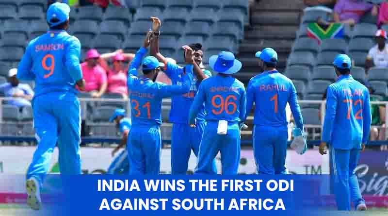 India wins the first ODI against South Africa