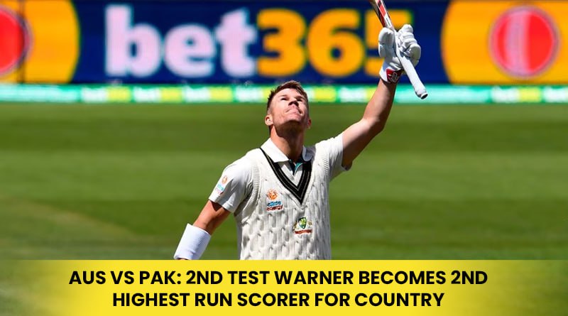 Aus vs Pak: 2nd Test Warner Becomes 2nd Highest Run Scorer For Country